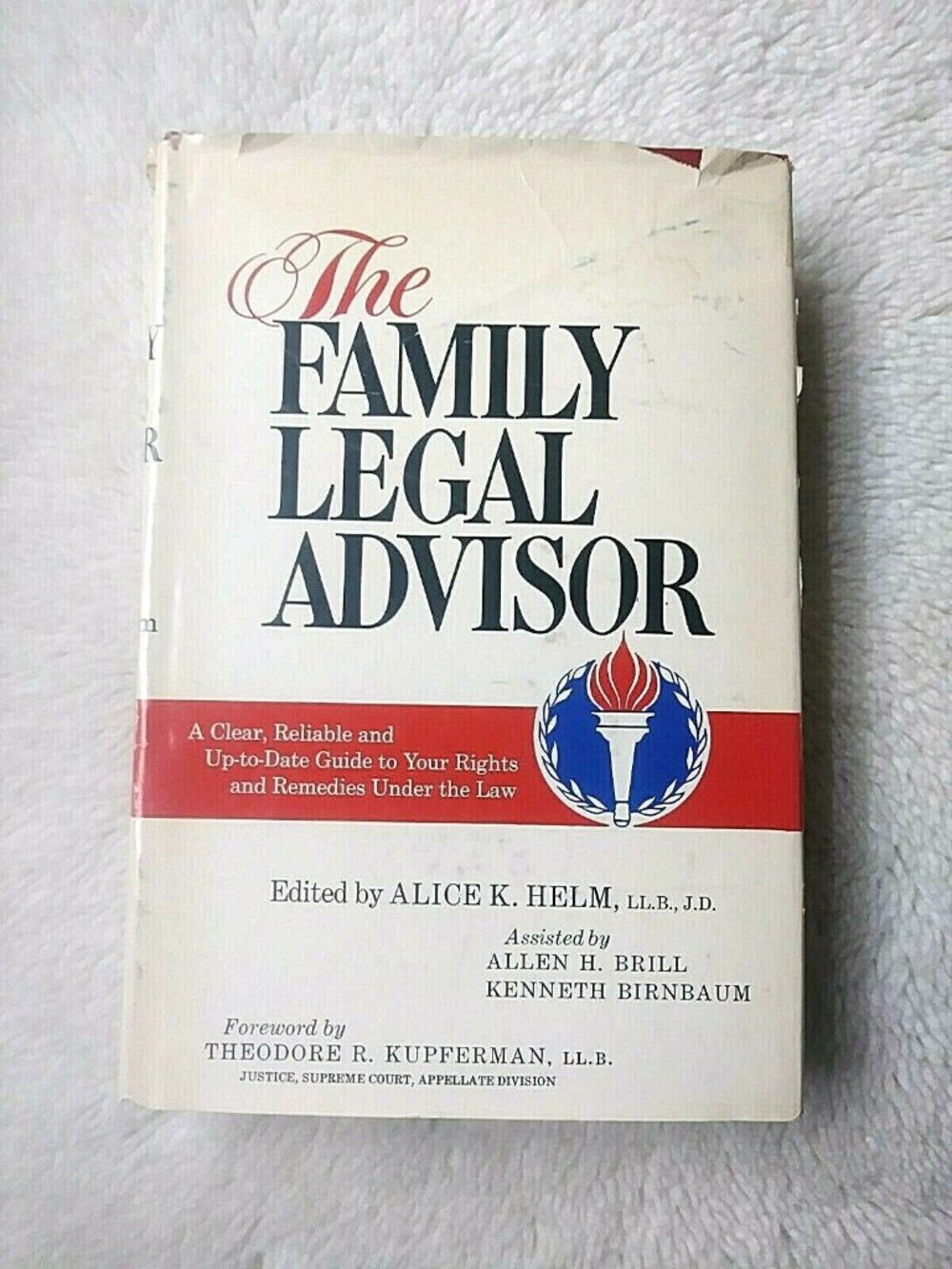 Family Legal Advisor Edited Alice K Helm 1974 Hardcover Rights Under the Law